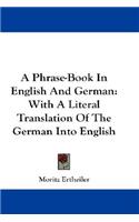 Phrase-Book In English And German