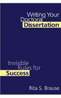 Writing Your Doctoral Dissertation