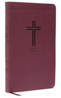 NKJV, Value Thinline Bible, Burgundy Leathersoft, Red Letter, Comfort Print