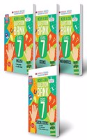 Oswaal CBSE & NCERT QUESTION BANK Class 7 (SET OF 4 BOOKS) Mathematics, Science, Social Science, English (For Exam 2022)