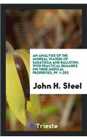 Analysis of the Mineral Waters of Saratoga and Ballston, with Practical Remarks on Their Medical Properties, Pp. 1-202