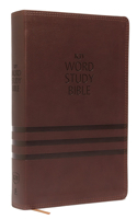 KJV, Word Study Bible, Imitation Leather, Brown, Red Letter Edition