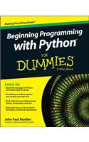 Beginning Programming with Python for Dummies