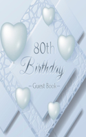 80th Birthday Guest Book