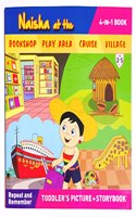 Naisha 4 in 1 - Naisha at the Bookshop, Play Area, Cruise, Village