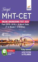 TARGET MHT-CET Online Engineering Test 2020 - Past (2019 - 2016) + 10 Mock Tests (7 in Book + 3 Online) 2nd Edition