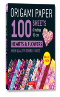 Origami Paper 100 Sheets Hearts & Flowers 6 (15 CM)