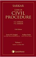 Sarkar Code of Civil Procedure (Set of 2 Volumes)