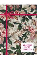 English Chintz Fabrics: Wrapping Paper: 12 Sheets