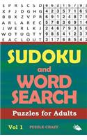 Sudoku and Word Search Puzzles for Adults Vol 1