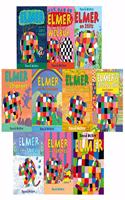 Elmer 10 book Collection Set - Children Picture Flats illustrated Elephant Pack by David McKee Paperback