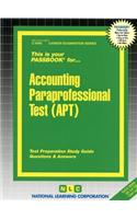 Accounting Paraprofessional Test (Apt)