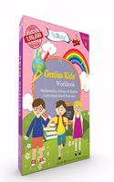 Genius Kids Worksheets (Bundle) for Class 3 (Grade-3) - Set of 6 Workbooks (English, Mathematics and Science)