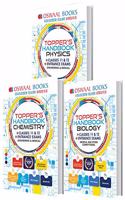 Oswaal Topper's Handbook of (Set of 3 Books) Physics, Chemistry, Biology Books