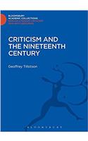 Criticism and the Nineteenth Century