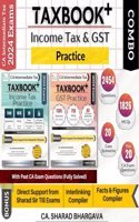 TAXBOOK+ COMBO (INCOME TAX & GST - PRACTICE) / SET OF 2 / Questions, MCQs, Case Scenarios, Past 20 Exam Questions / With Tax Cruiser Compilers & Direct Support / CA Inter May/Nov 2024