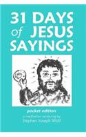 31 Days of Jesus Sayings Pocket Edition