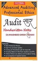 Audit Saar - Complete Revision of Audit in Just 200 Pages For CA Final (Applicable for May 2020 onwards) (Black & White Print)