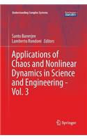 Applications of Chaos and Nonlinear Dynamics in Science and Engineering - Vol. 3