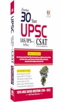 30 Years UPSC IAS/ IPS Prelims (CSAT) Topic-wise Solved Papers 2 (1994 - 2023 ) and Practice Questions with Detailed Solutions