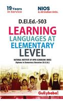 D.El.Ed.-503 Learning Languages at Elementary Level in English Medium