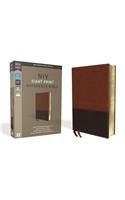 NIV, Reference Bible, Giant Print, Imitation Leather, Brown, Red Letter Edition, Comfort Print