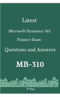 Latest Microsoft Dynamics 365 Finance Exam MB-310 Questions and Answers