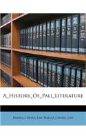 A_History_Of_Pali_Literature