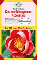 Padhukas Students Handbook On Cost and Management Accounting: CA Inter New Syllabus - for May 2019 Exams