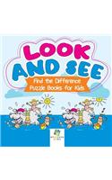 Look and See Find the Difference Puzzle Books for Kids