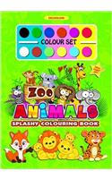 Animal Splashy Colouring Book