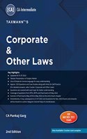 Taxmann's Corporate & Other Laws (Paper 2 | Law) â€“ Study material in simple & concise language with 500+ questions & case studies (with hints) | CA Intermediate | May/Nov. 2023 Exams