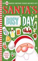 Santa's Busy Day Sticker & Activity Fun (Christmas books, Reindeer, snowman, Elf, X-Mas books, Christmas)