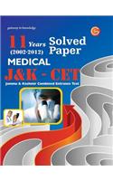 Jammu And Kashmir Cet Explorer Solved Papers Medical Entrance Exam.