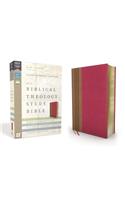 NIV, Biblical Theology Study Bible, Imitation Leather, Pink/Brown, Comfort Print