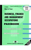 Business, Finance and Management Occupations