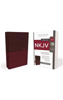 NKJV, Value Thinline Bible, Compact, Imitation Leather, Burgundy, Red Letter Edition