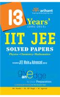 13 Years' (2001-2013) Iit Jee Solved Papers [Physics | Chemistry | Mathematics]