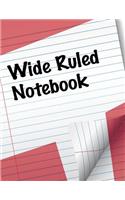 Wide Ruled Notebook