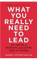 What You Really Need to Lead