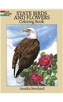 State Birds and Flowers Coloring Book