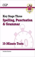 KS3 Spelling, Punctuation and Grammar 10-Minute Tests (includes answers)