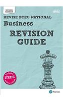 Pearson REVISE BTEC National Business Revision Guide inc online edition - for 2025 exams