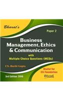 Business Management, Ethics & Communication with Multiple Choice Questions (MCQs) for CS Foundation (Paper 2)