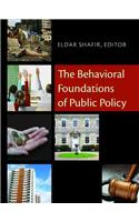 The Behavioral Foundations of Public Policy