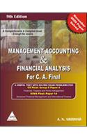 Management Accounting & Financial Analysis, 9/E Nov.2009 For Ca Final Paper Solved