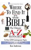 Where to Find It in the Bible