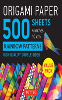 Origami Paper 500 sheets Rainbow Patterns 4