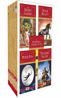 Children Classics (Set 5 Books) Best Gift Set for Kids - Treasure Island, Peter Pan, Secret Garden, Wizard of Oz, Black Beauty