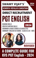 KVS PGT ENGLISH DIRECT RECRUITMENT 2024